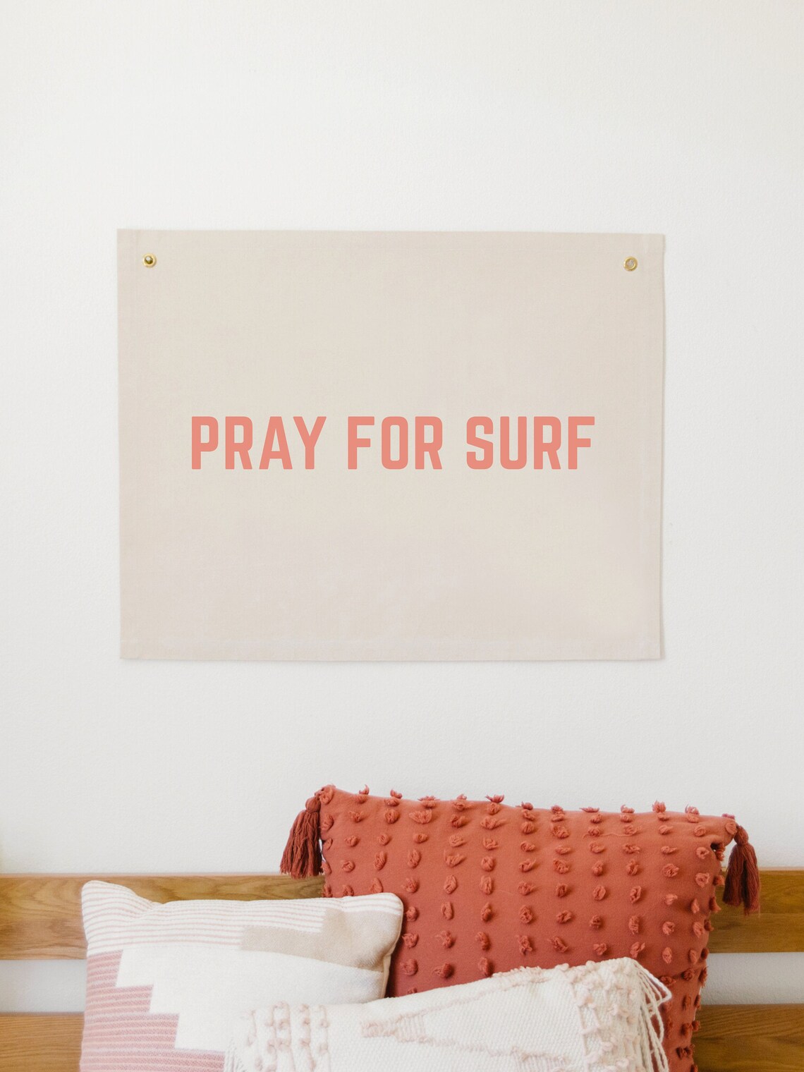 Pray For Surf Beach Nursery Wall Banner Art Print - Image 2