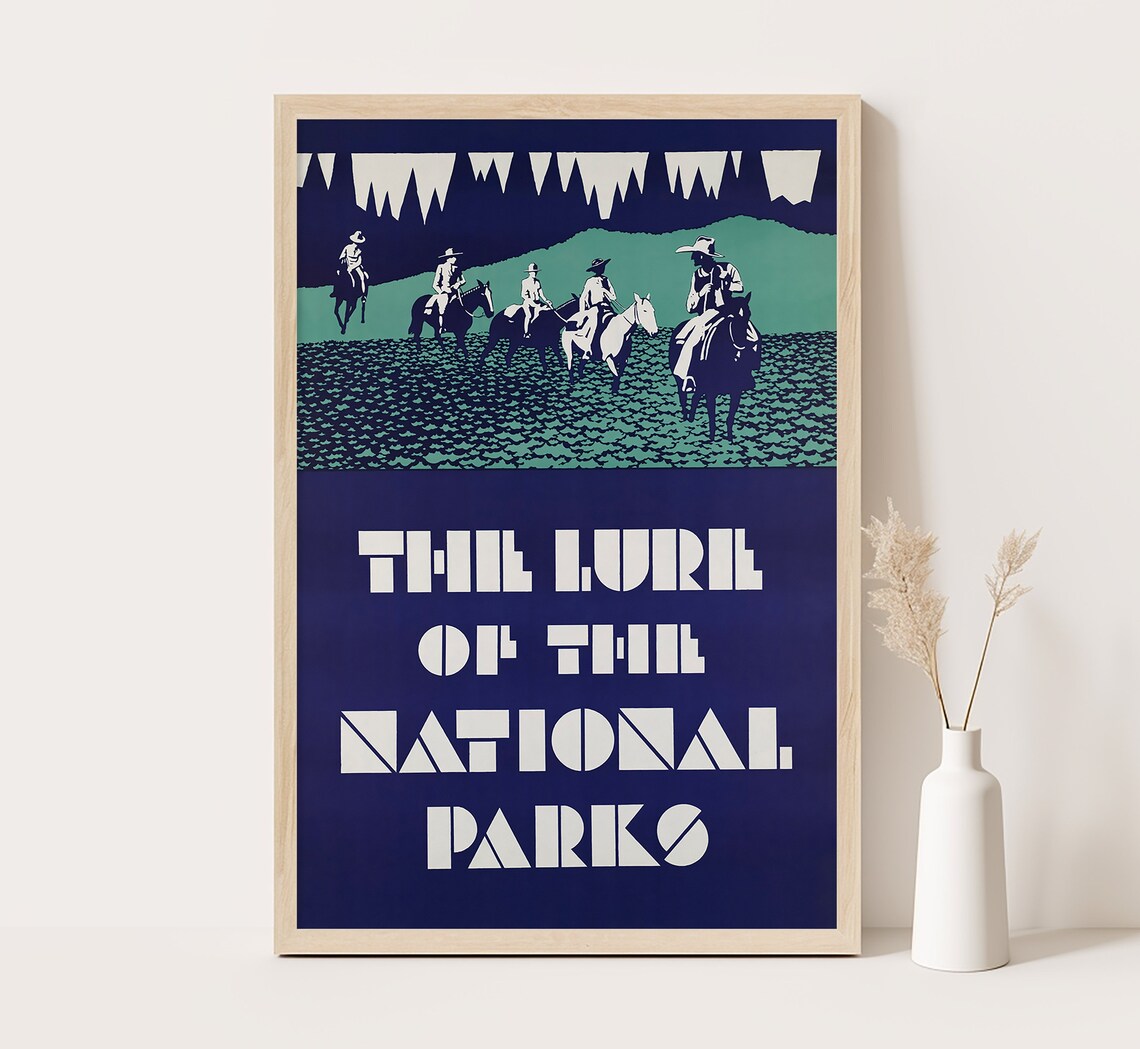 The Lure of the National Parks Vintage Travel Poster