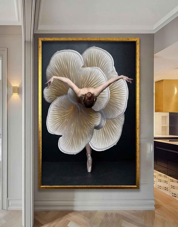 Ballerina In Elegant Dress Painting Modern Art Wall Decoration Wall Art Painting Ready To Hang Painting