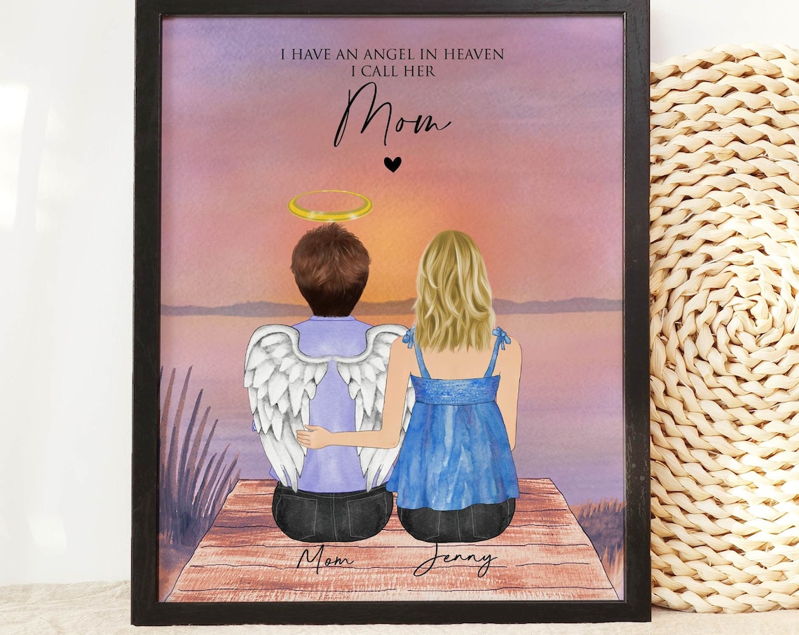 I Have an Angel in Heaven I Call Her Mom Memorial Tribute Poster