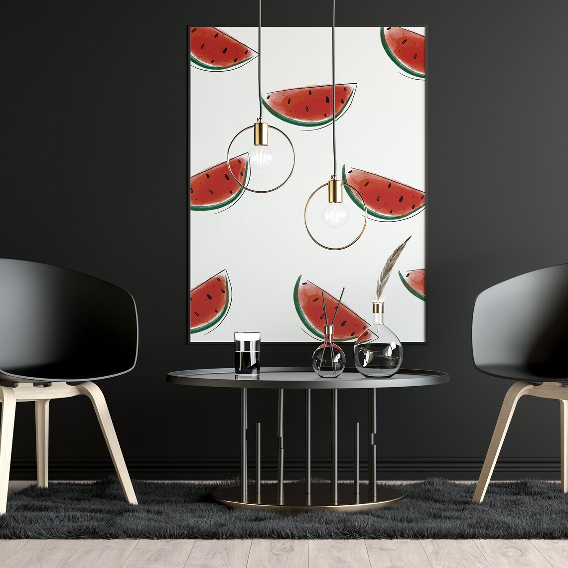 Watermelon Print Watermelon Poster Kitchen Wall Decor Kitchen Print Kitchen Decor Watermelon Wall Art Watermelon Pattern Watermelon - Image 3