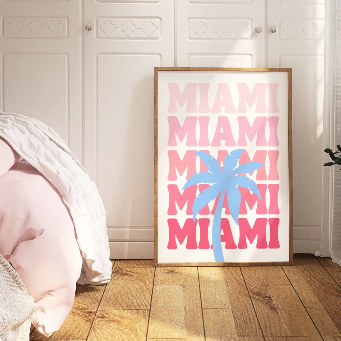 Miami City Travel Poster, Trendy Dorm Room Decor - Image 3