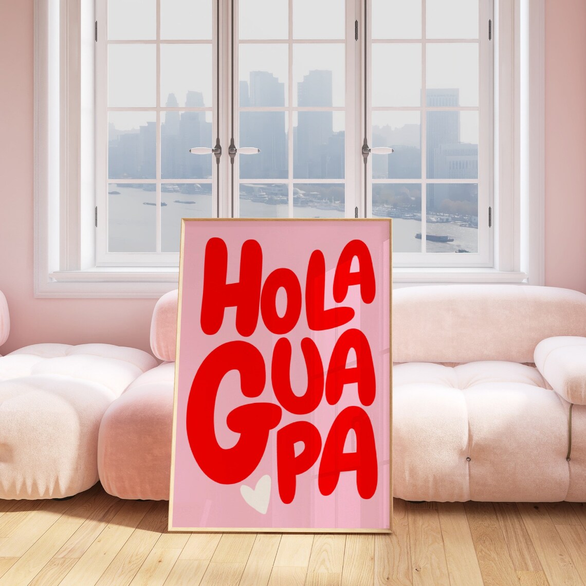 Hola Guapa Quote Art Print, Retro Typography - Image 3