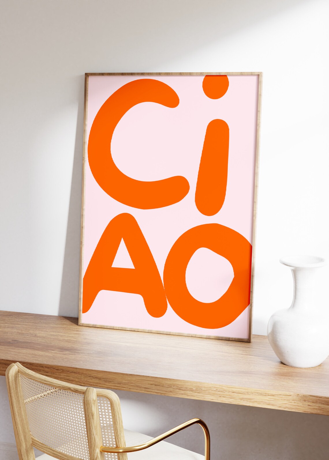 Ciao Typography Art Print, Bauhaus Decor - Image 3
