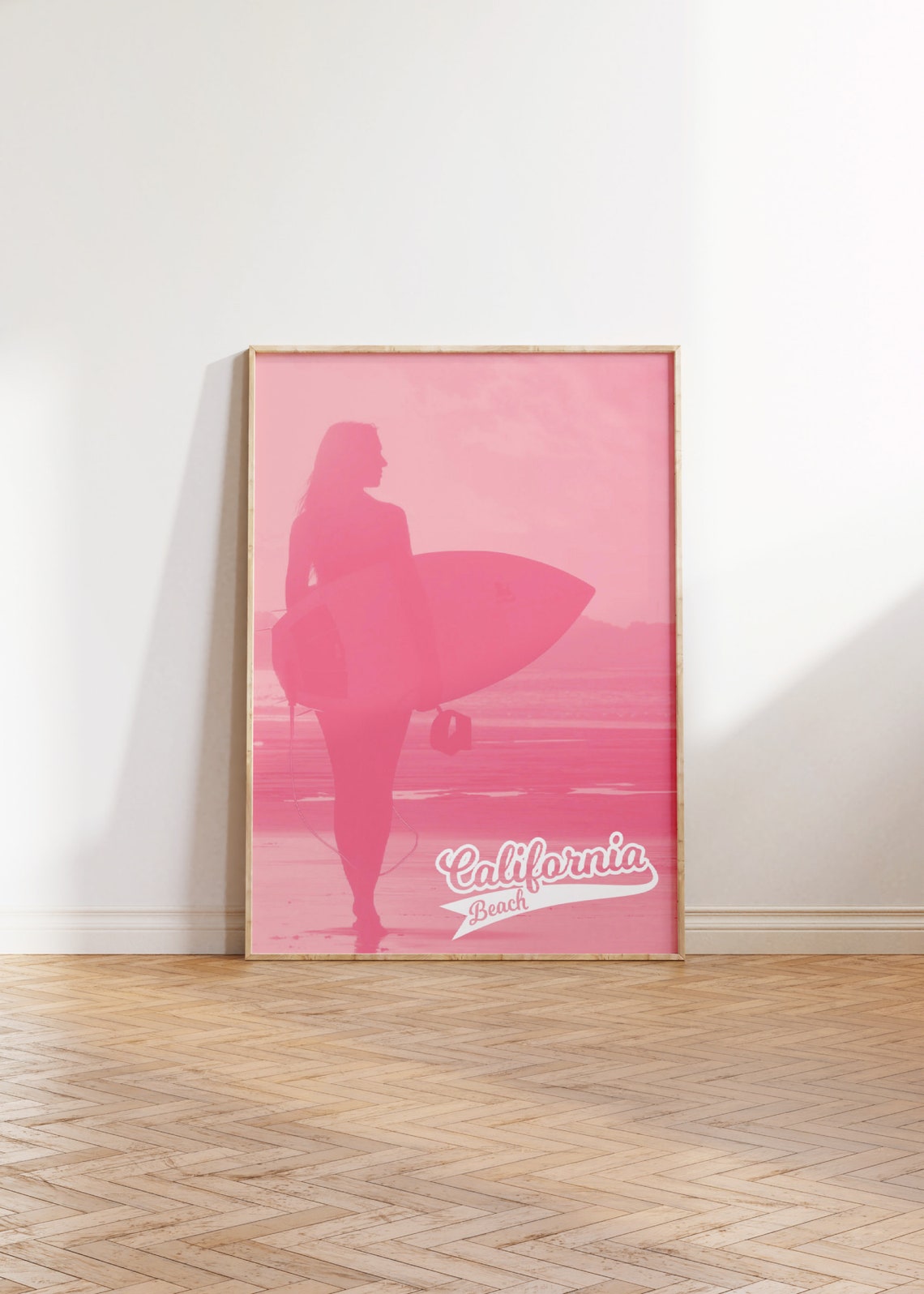Surf Art Surf Poster Surf Wall Art Surf Girl Wall Art Pura Vida Poster Surfer Girl Print Pink Preppy Poster Y2k Room Decor - Image 2