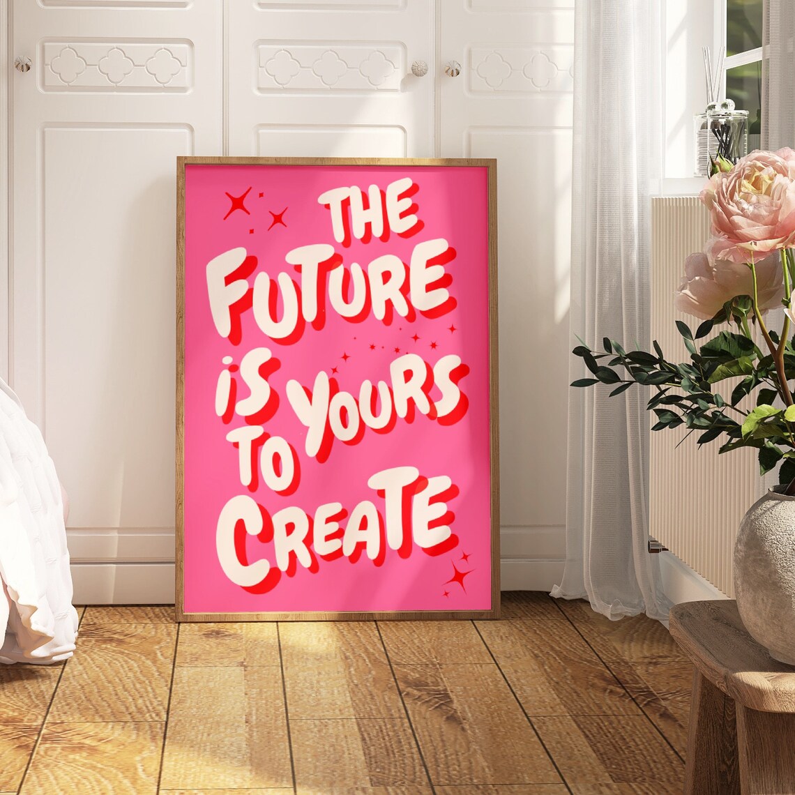 The Future Is Yours Retro Affirmation Poster - Image 2