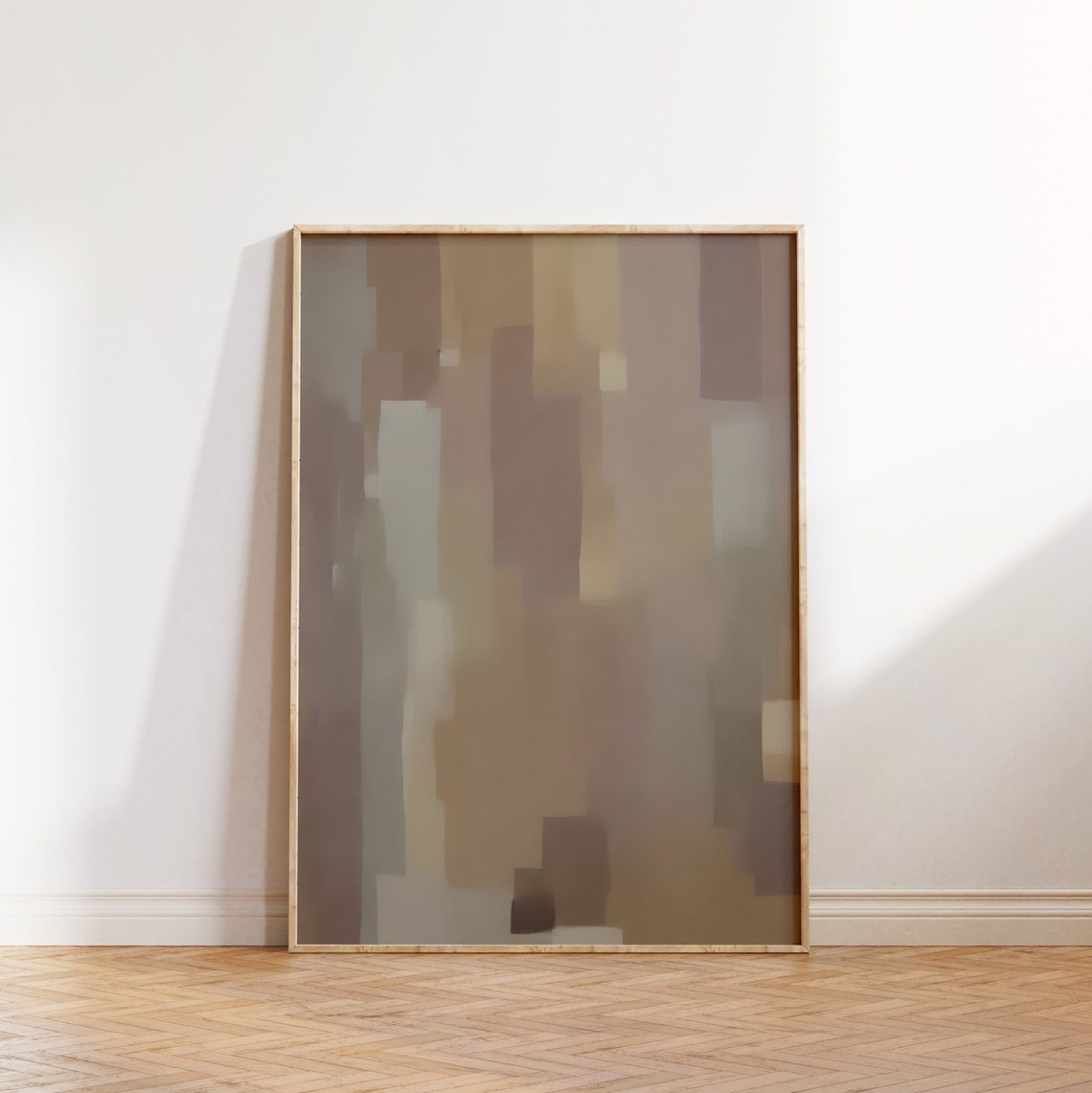 Japandi Neutral Abstract Brown Beige Wabi Sabi Modern Minimal Poster - Image 2