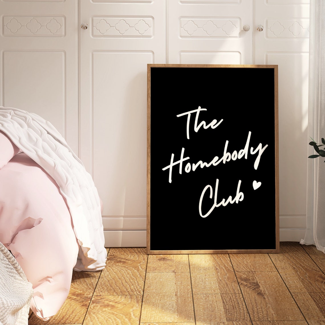 The Homebody Club Print Neutral Retro Print Trendy Quote Print Black And White Prints The Homebody Club Poster Bar Cart Art - Image 3
