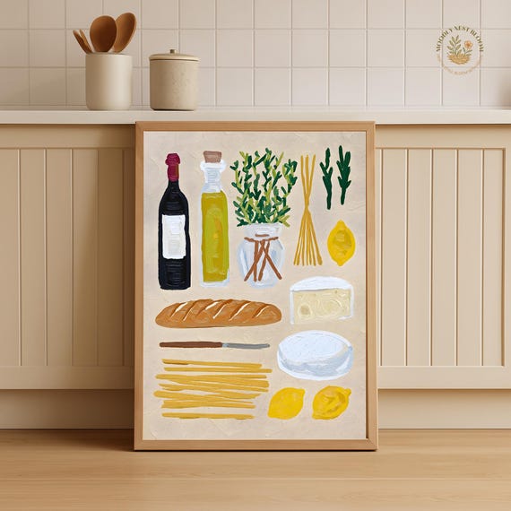Italian Kitchen Rustic Farmhouse Art Print