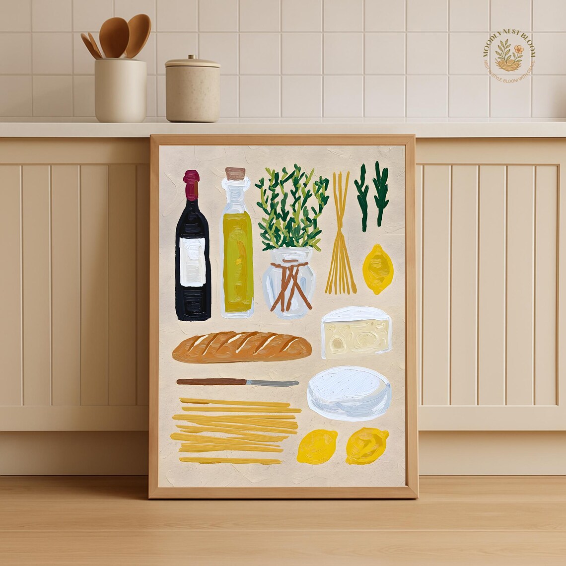 Italian Kitchen Rustic Farmhouse Art Print