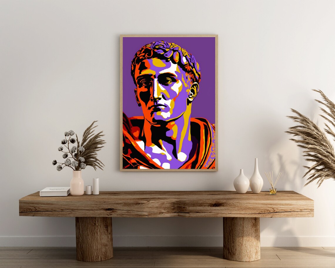 Julius Caesar Poster Print Ancient Rome Wall Art Inspired By Matisse Roman Modern Home Dcor Wall Art Digitial - Image 3