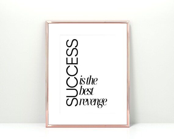 Success Mindset Motivational Entrepreneur Quote Poster