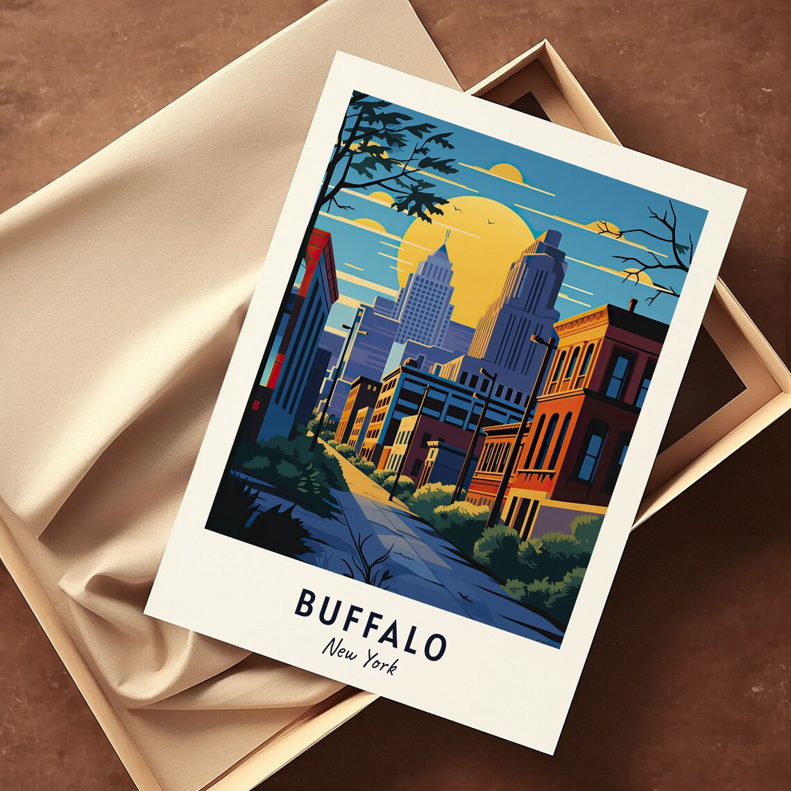 Buffalo New York Travel Poster, City Gift Print - Image 3