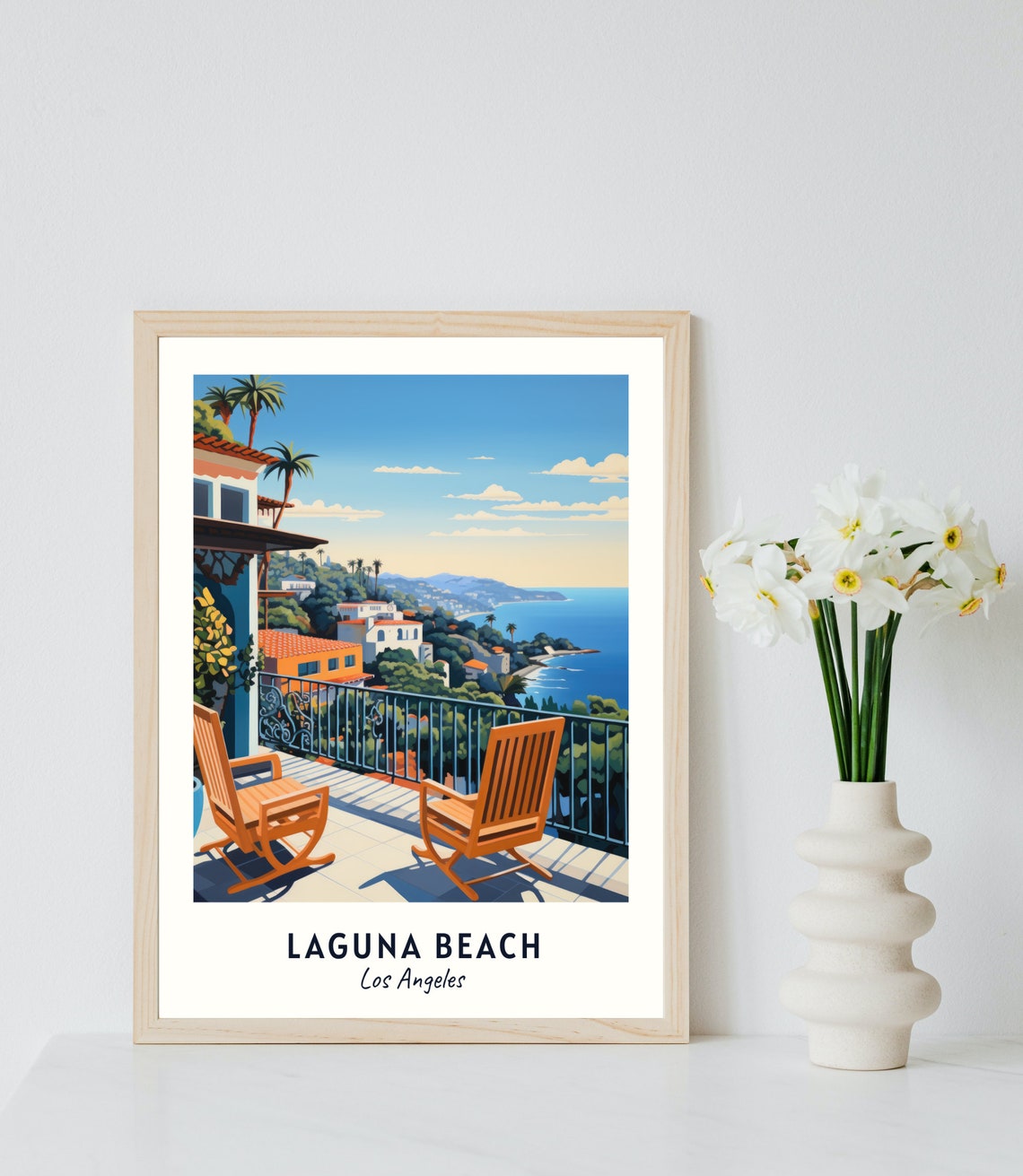 Laguna Beach Los Angeles Travel Print Wall Art Laguna Beach Los Angeles City Print Laguna Beach Los Angeles Travel Gift Laguna Beach - Image 2