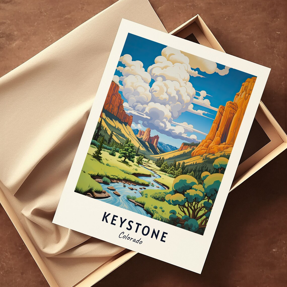 Keystone Colorado Travel Print Wall Art Keystone Colorado City Print Keystone Colorado Travel Gift Keystone Colorado Poster - Image 3