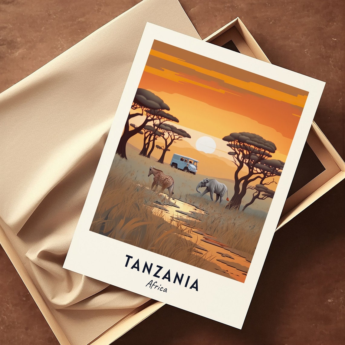 Tanzania Travel Print Wall Art Tanzania Africa City Print Tanzania Travel Gift Tanzania City Poster Travel Gift - Image 3