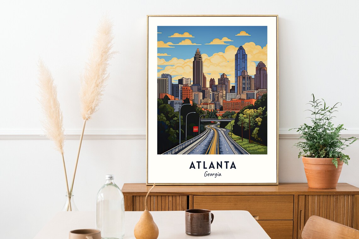 Atlanta Travel Print, Georgia City Poster - Image 2