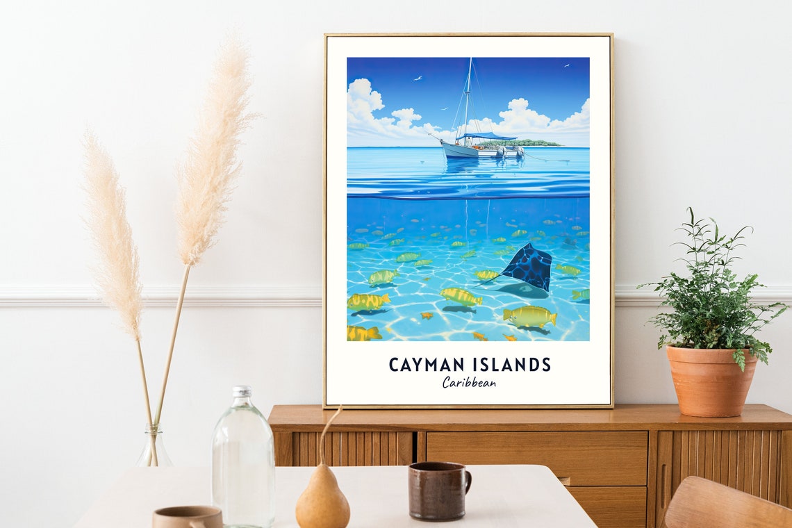 Cayman Islands Travel Gift Poster Print - Image 2