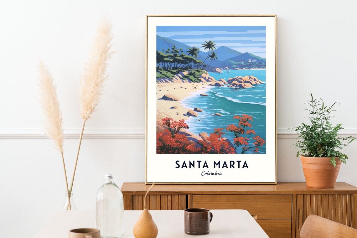 Tayrona National Natural Park Travel Poster, Colombia - Image 2