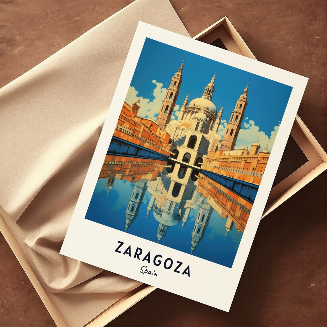 Basilica Of Our Lady Of The Pillar Travel Poster, Zaragoza - Image 3