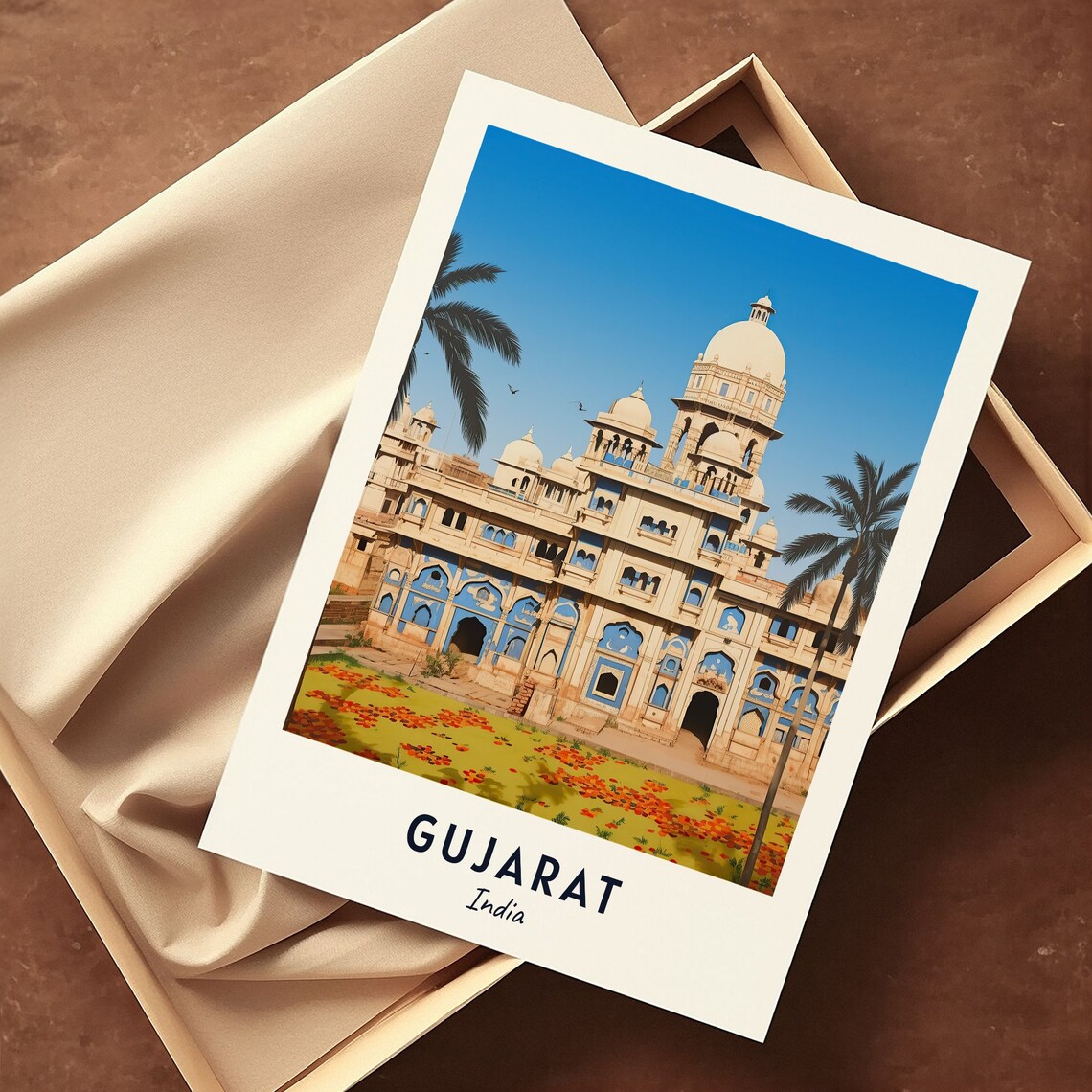 Gujarat City Travel Poster, India Wall Art Print - Image 3