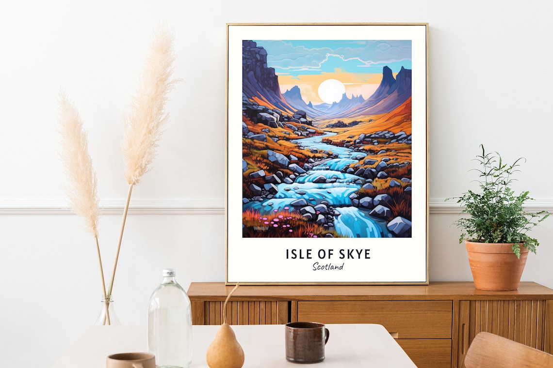 Fairy Pools Travel Poster, Isle of Skye Scotland - Image 2