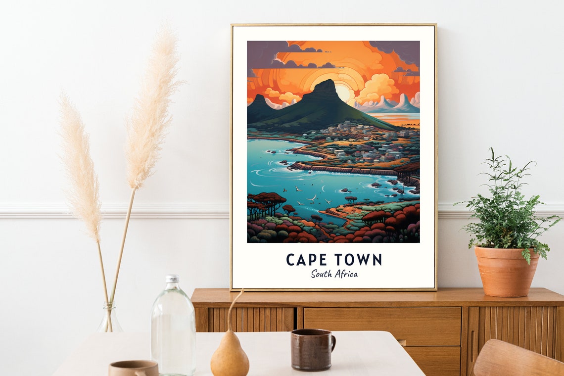 Cape Town South Africa Travel Poster - Image 2