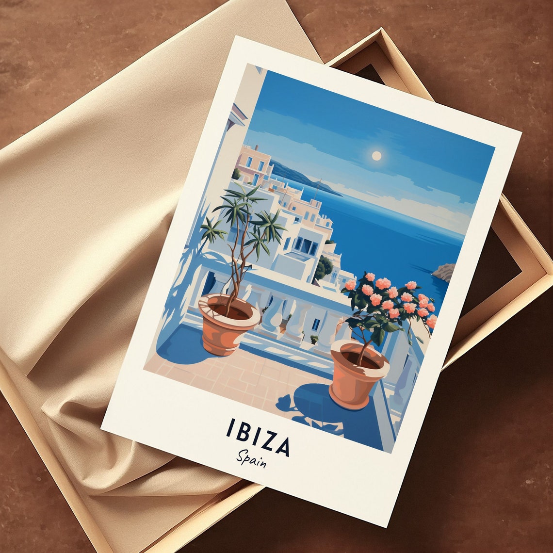 Ibiza Travel Print Wall Art Ibiza Spain City Print Ibiza Travel Gift Ibiza City Poster Travel Gift Ibiza Home Decor - Image 3