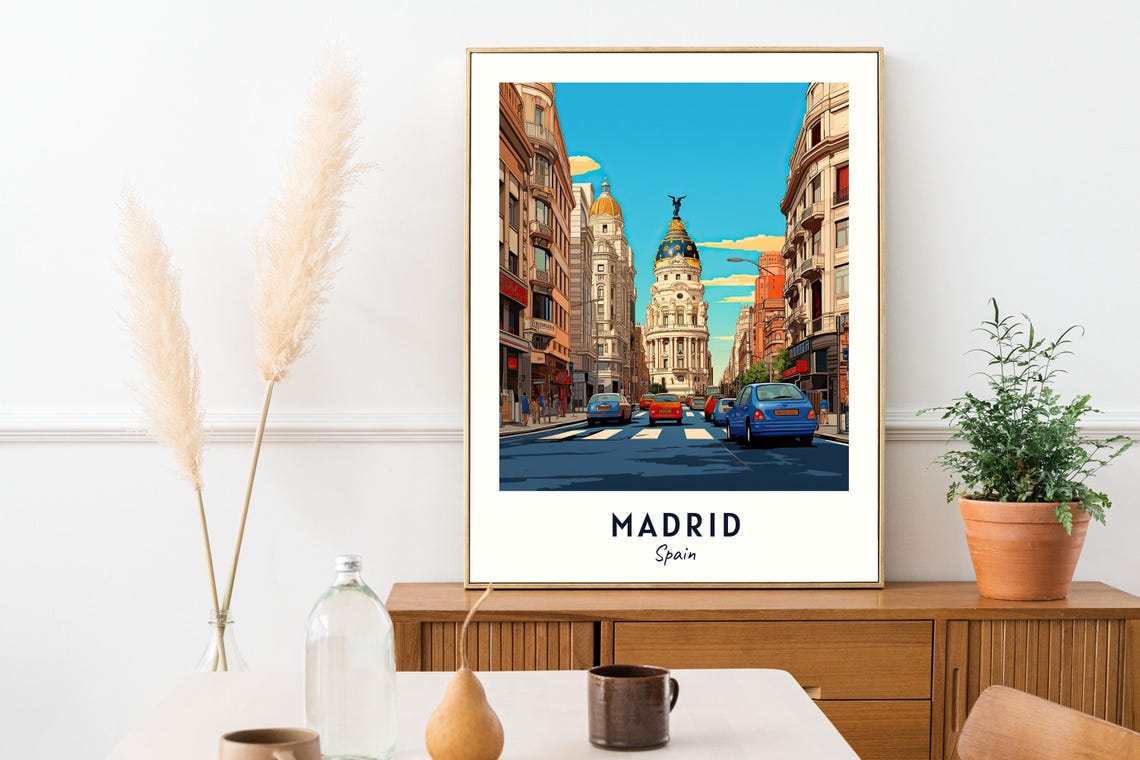 Madrid Travel Poster, Spain City Print - Image 2