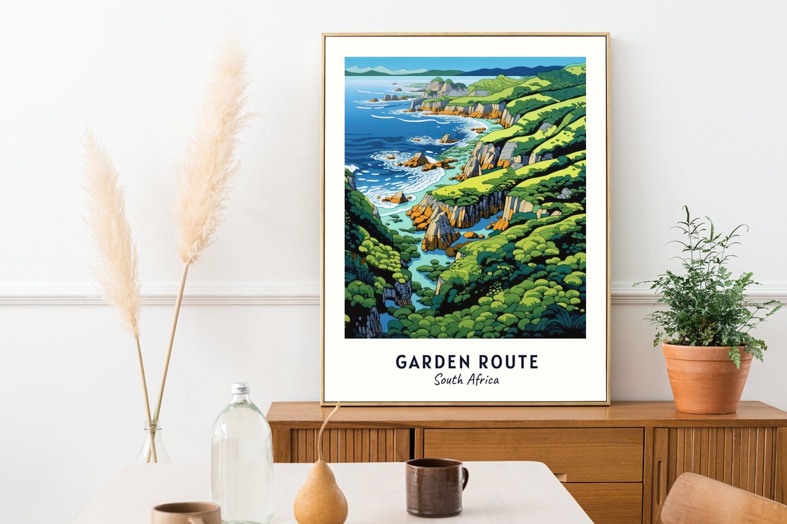 Tsitsikamma National Park Travel Print Wall Art Garden Route South Africa City Print Tsitsikamma National Park Travel Gift Travel Gift - Image 2