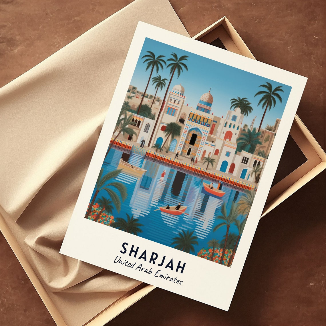 Sharjah Arts Museum Travel Print Wall Art Sharjah United Arab Emirates City Print Sharjah Arts Museum Travel Gift - Image 3