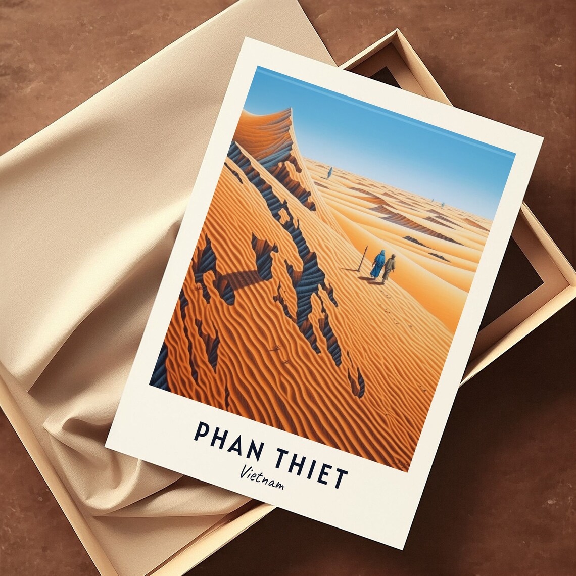 Mui Ne Sand Dunes Travel Poster, Phan Thiet Vietnam - Image 3