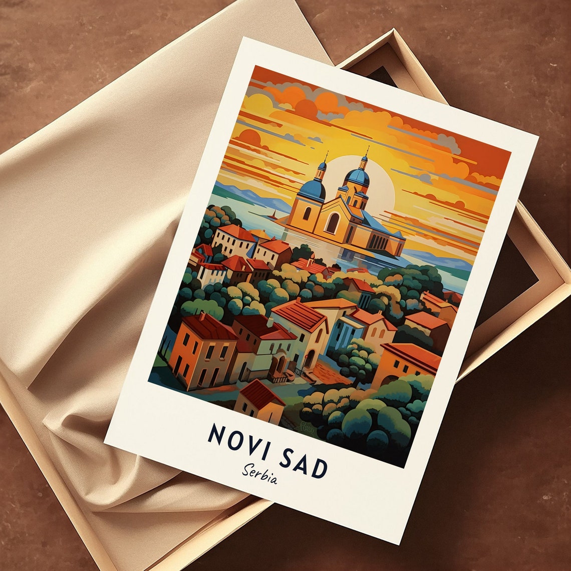 Novi Sad Travel Print Wall Art Novi Sad Serbia City Print Novi Sad Travel Gift Novi Sad City Poster Travel Gift - Image 3