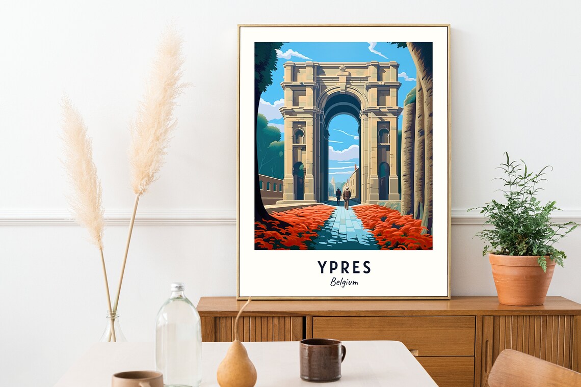 Menin Gate Memorial Travel Print Wall Art Ypres Belgium City Print Menin Gate Memorial Travel Gift Menin Gate Memorial Poster Wall Art - Image 2