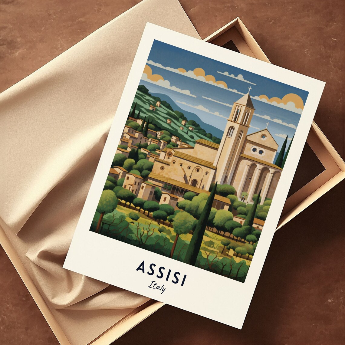 Assisi Travel Poster, Italy City Art Print - Image 3
