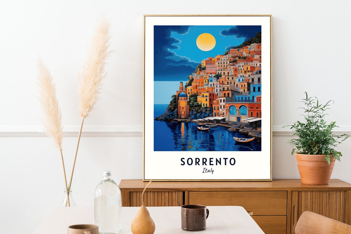 Sorrento Italy Travel Print Wall Art Sorrento Italy City Print Sorrento Italy Travel Gift Sorrento Italy Poster - Image 2