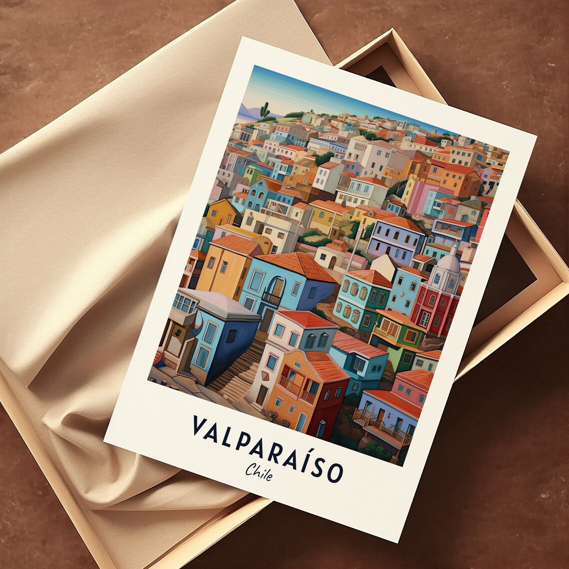 Valparaso Travel Poster, Chile City Art Print - Image 3