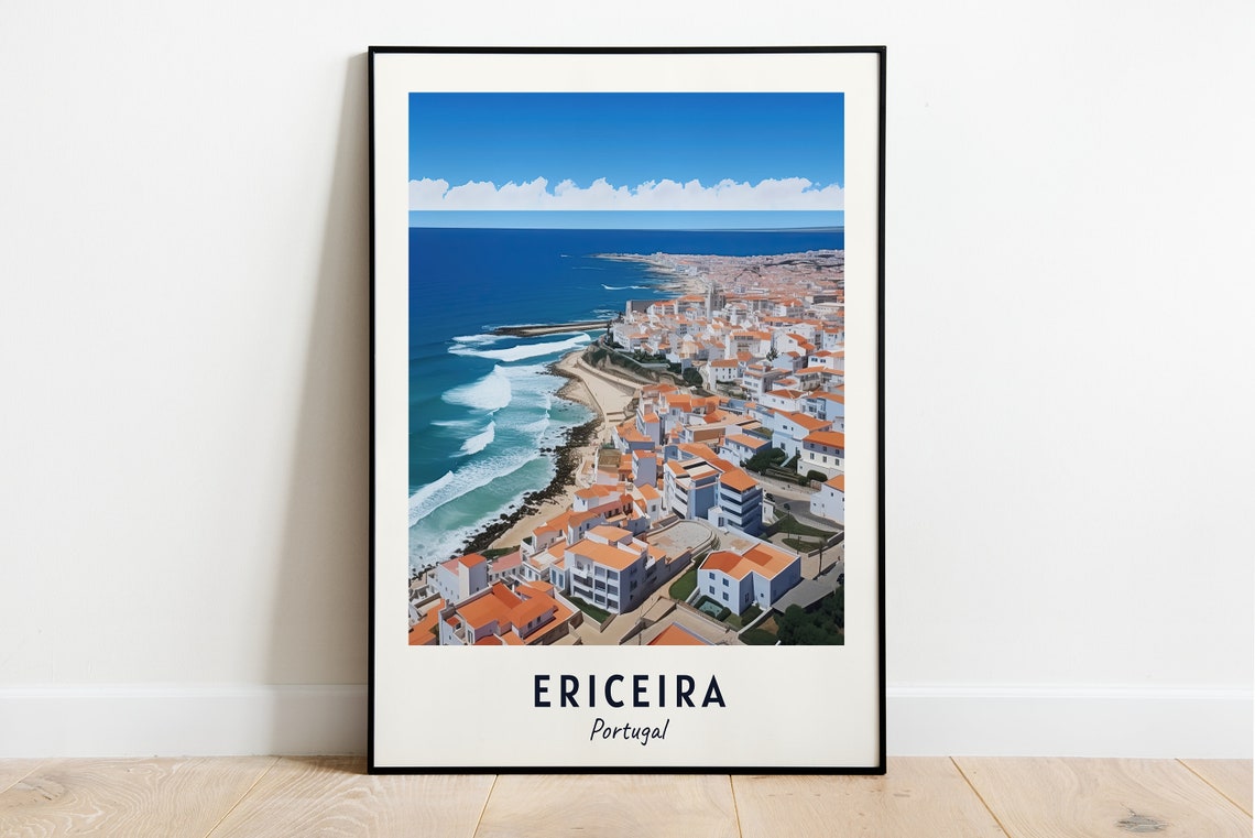 Ericeira Travel Print Wall Art Ericeira Portugal City Print Ericeira Travel Gift Ericeira City Poster Travel Gift