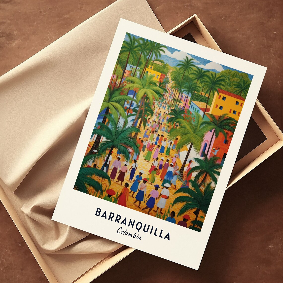 Barranquilla Carnival Travel Poster, Barranquilla Colombia - Image 3