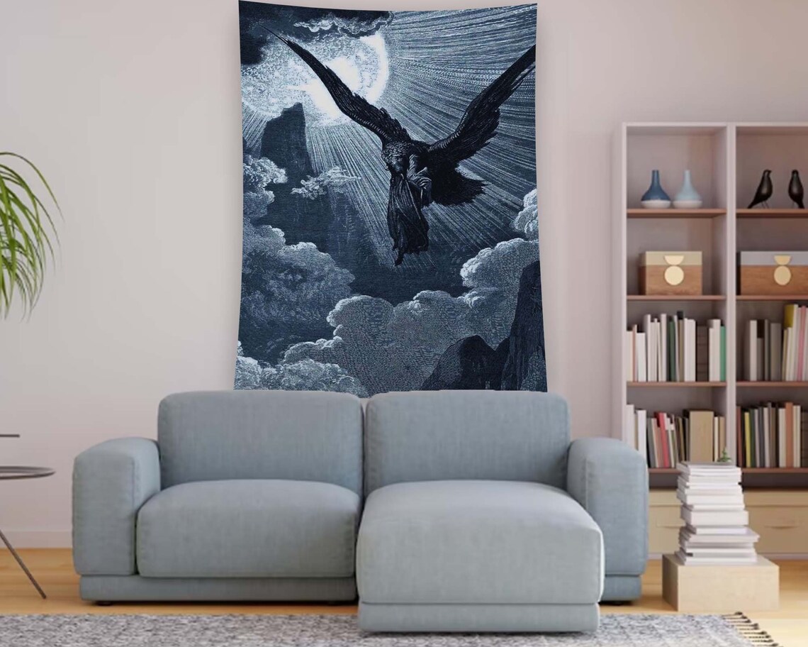 Gothic Minimalist Horror Abstract Wall Art Print - Image 2