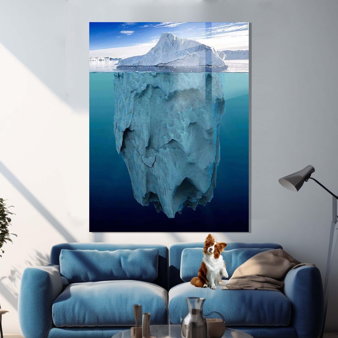 Iceberg Above Below Waterline Arctic Ocean Nature Travel Poster - Image 3