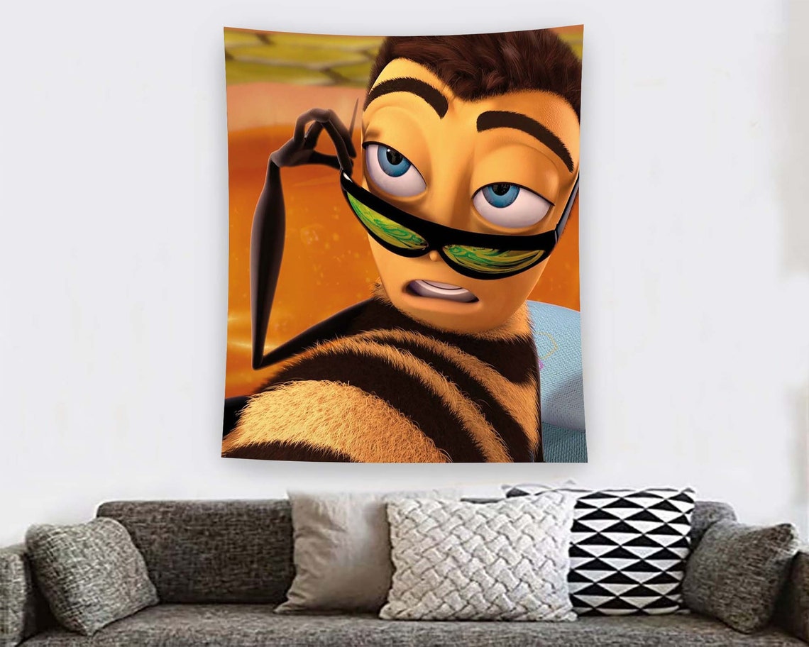 Barry B Benson Bee Movie Sunglasses Funny Character Tapestry Poster - Image 2