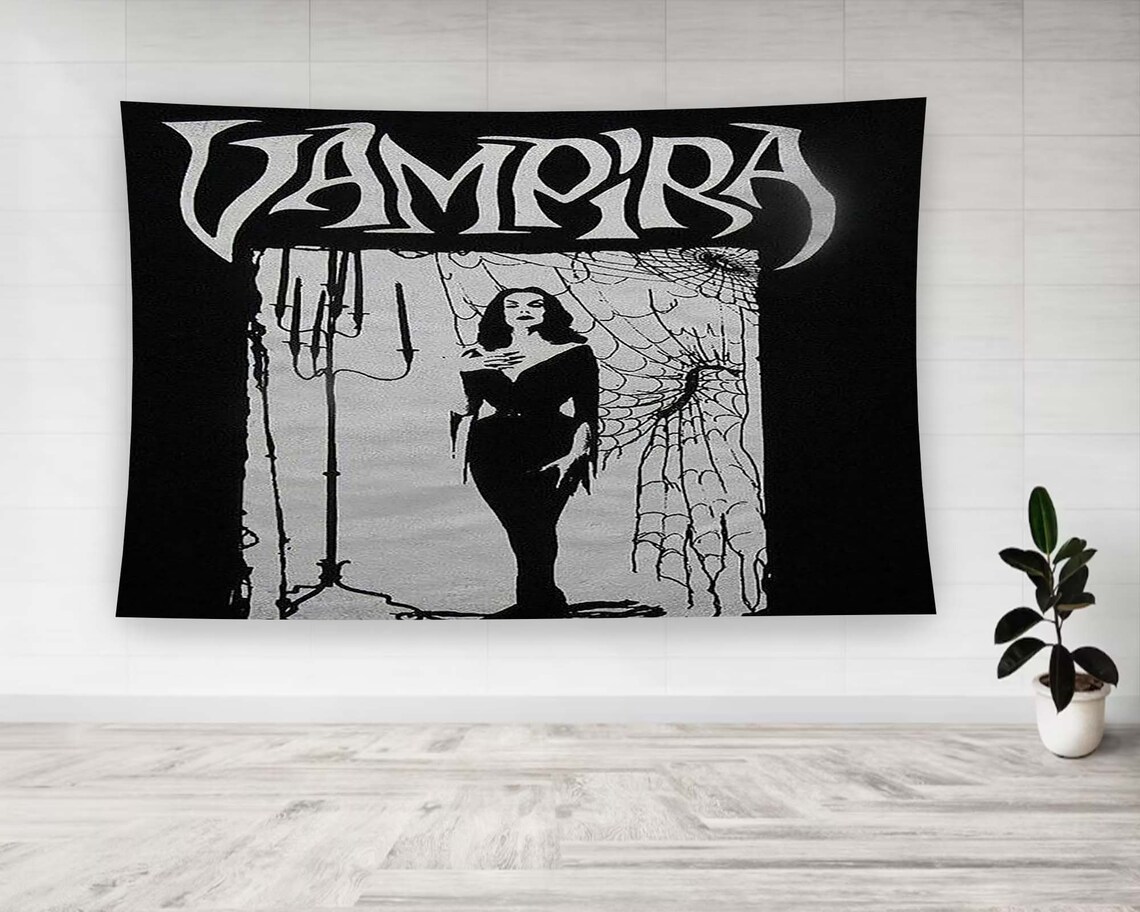Vampire Minimalist Gothic Horror Wall Art Print