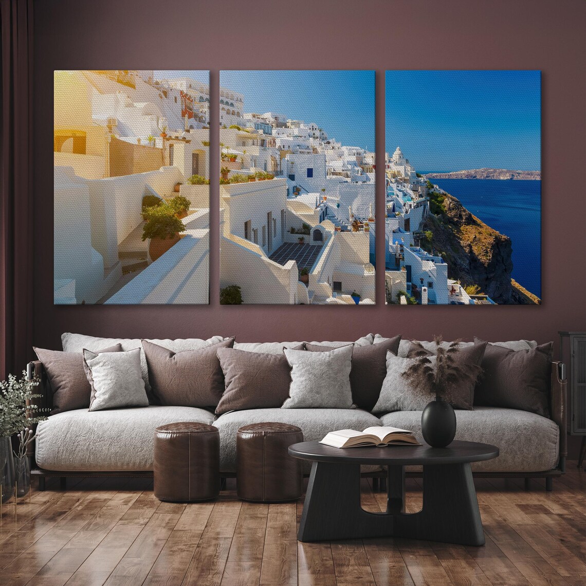 Santorini Island Travel Poster, Greece Wall Art - Image 6