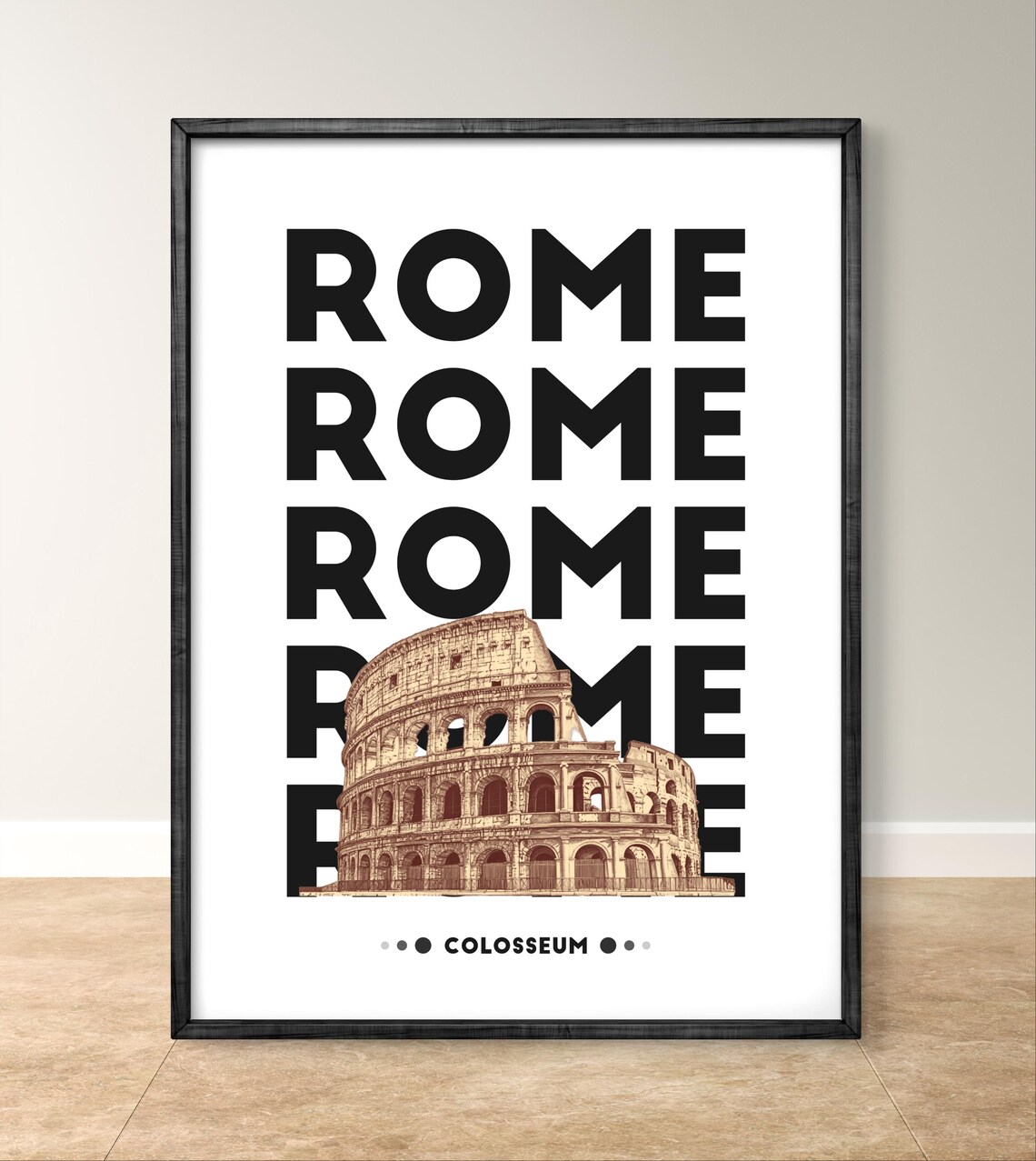 Rome Colosseum Poster, Minimalist Typography - Image 2