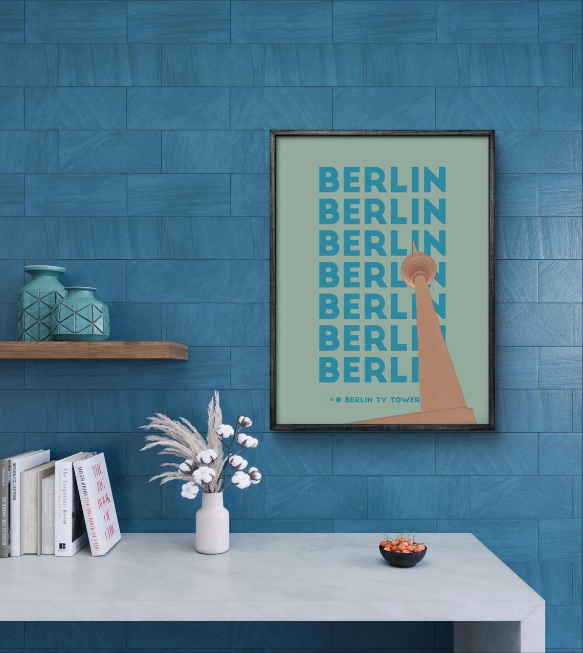 Berlin Poster Berlin Tv Tower Print Germany Landmark Wall Art Poster Modern Architecture Decor Travel Gift Idea - Image 2