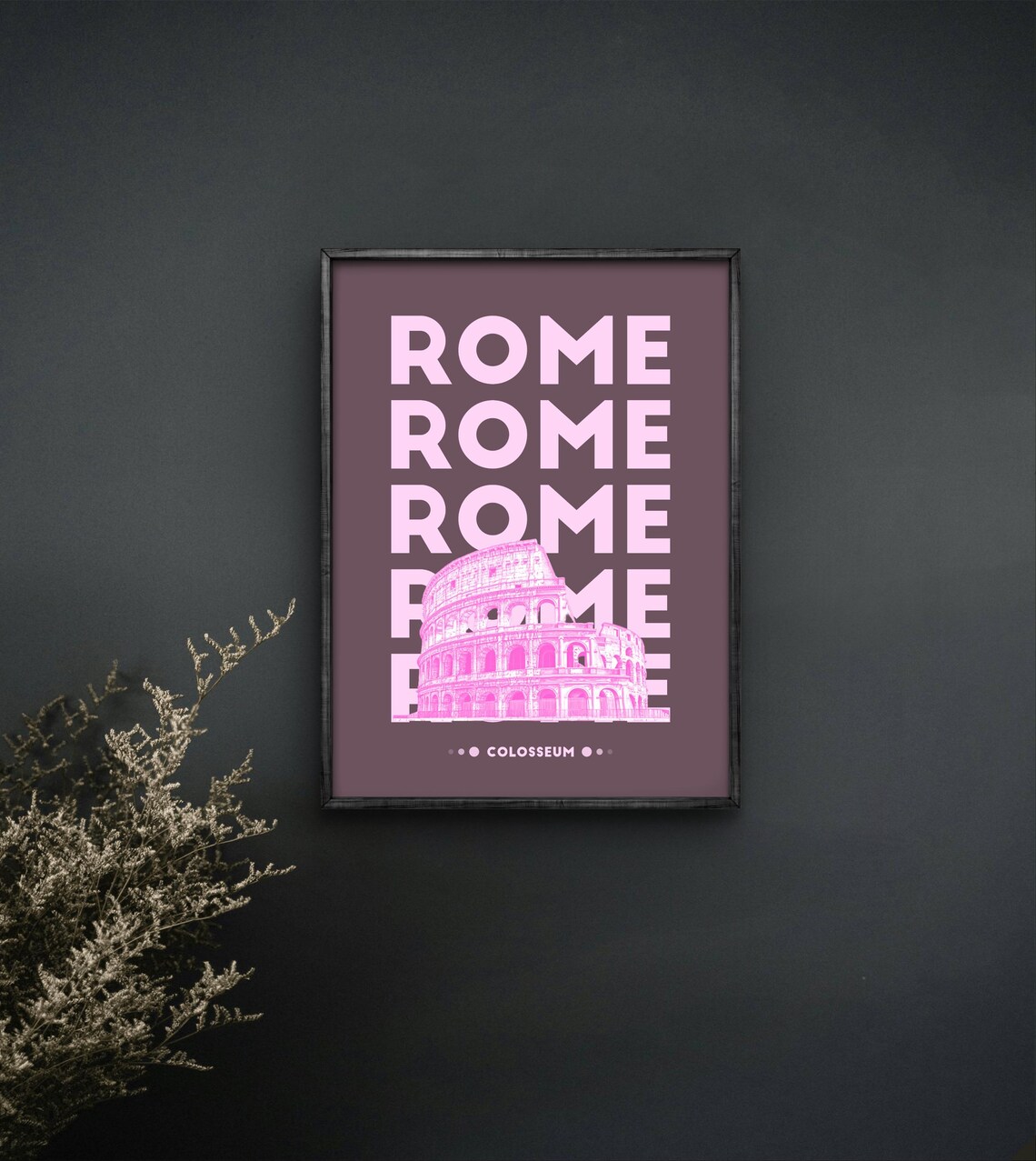 Rome Colosseum Minimalist Italian Travel Decor - Image 2