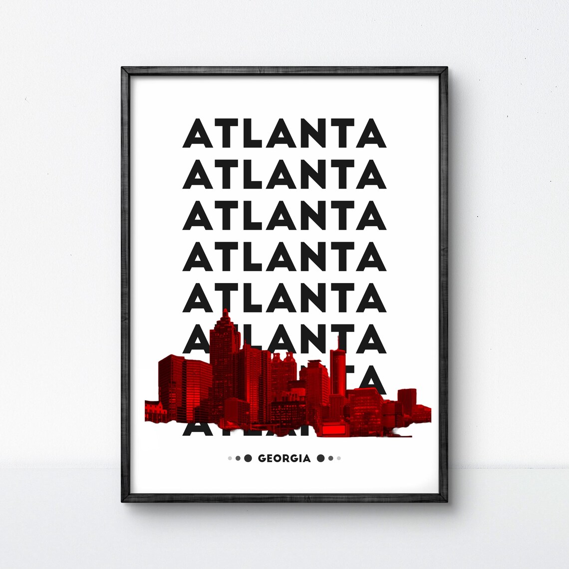 Atlanta Georgia, Modern City Poster Print - Image 3