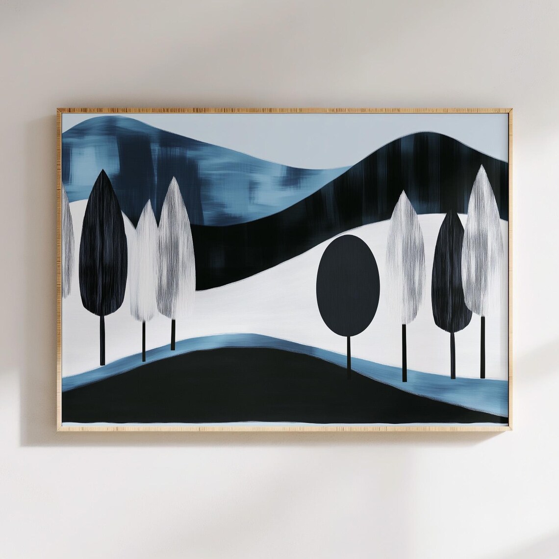 Modern Abstract Landscape, Minimalist Print