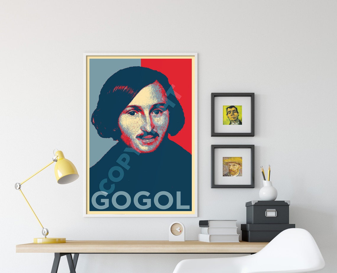 Nikolai Gogol Hope Style Pop Art Portrait Russian Writer Poster - Image 4